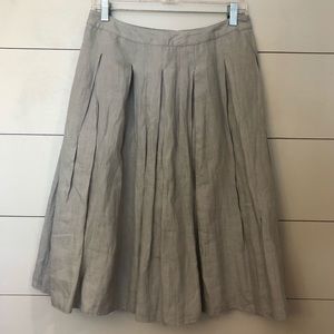 NWT Talbots 100% Linen Lined Skirt!